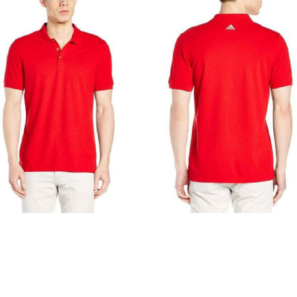 Adidas Polo Poly Cotton T Shirt BS0677 Red For Corporate Gifts