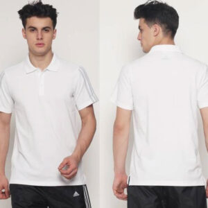Adidas Polo Poly Cotton T Shirt BS0693 White As Business Gifts