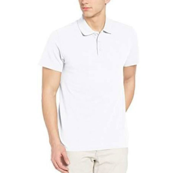 Adidas Polo Poly Cotton T Shirt HI5595 White As Promotional Custom T-shirts