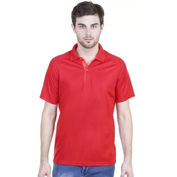 Adidas Polo T Shirt B30907 Red T-Shirt With Company Logo