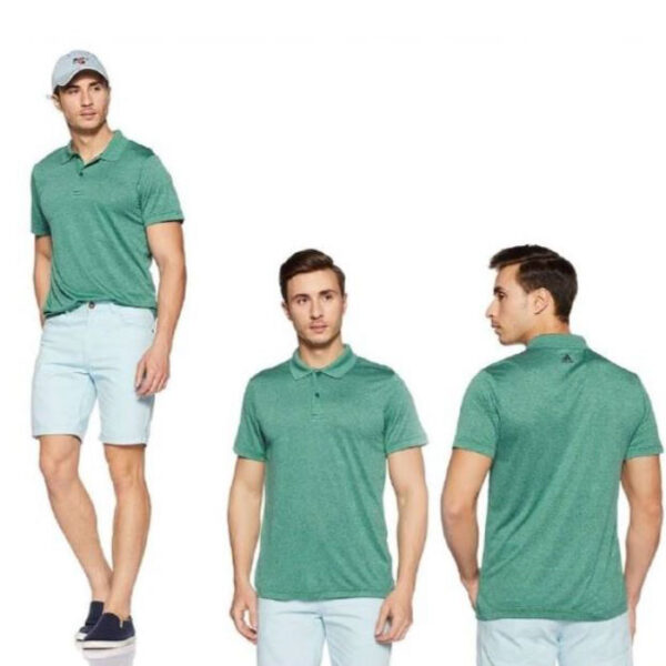 Adidas Polo T Shirt DN3108 Green | T-Shirt With Company Logo