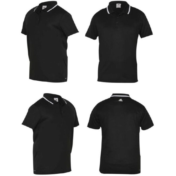 Adidas Polo T Shirt DP6034 Black As Promotional Custom T-shirts