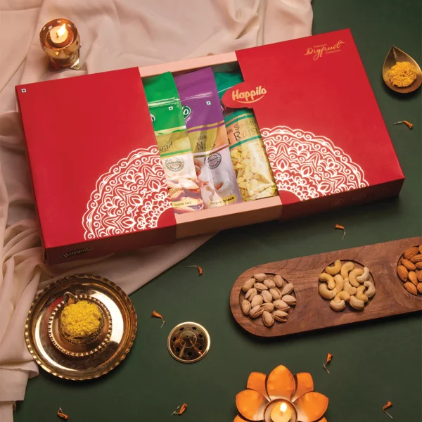 Happilo Dry Fruit Gift Hamper Marigold AS Corporate Gifts