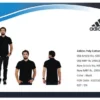 Adidas Polo Poly Cotton T Shirt HI5596 Black T-Shirt With Logo