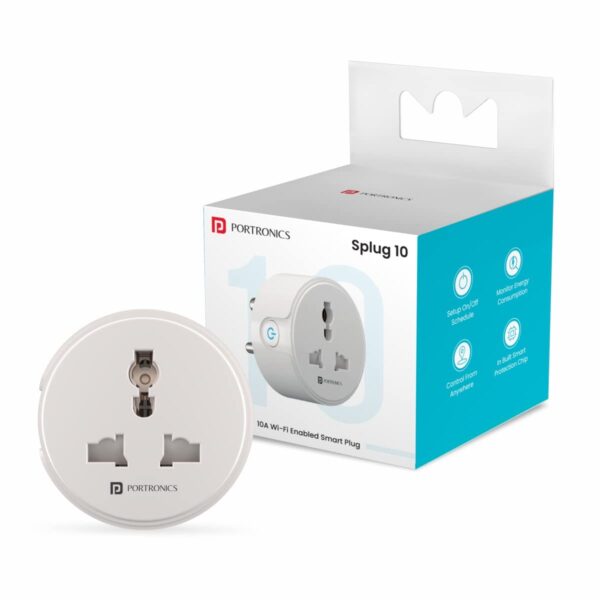 Portronics Splug 10 Wifi 10A Smart Plug - best corporate gifts for employees In Bangalore
