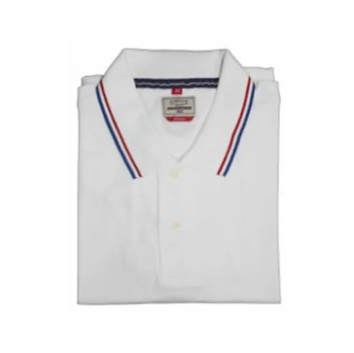 Men  Polo Neck White T Shirt - Corporate Gifts Supplier in Bangalore 
