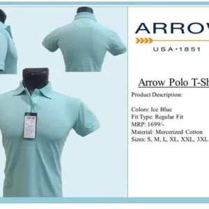 Polo Men Ice Blue Polo T Shirt - corporate office gifts In Bangalore 