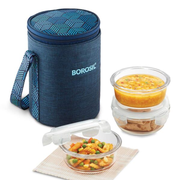 Borosil Food Luck Glass Lunch Box Set - Echo friendly Gift for Corporates in Bangalore 
