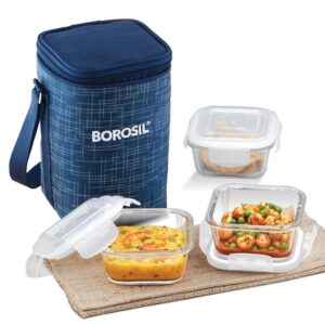 Lunch Box Indigo Blue Square 320 ML - Best eco friendly Gifts in Bangalore 
