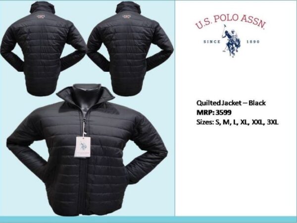 U.S. Polo Assn Black Regular Fit - Event Management Quilted Jacket in Bangalore 