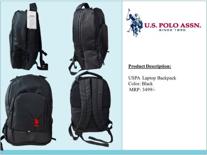 USPA Plain Leather Polo Travel Bags Size 22 Inches