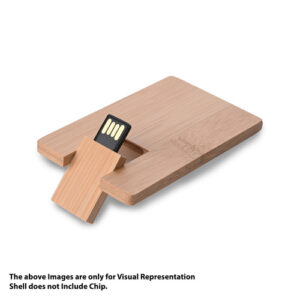 Wooden Card USB Pendrive Shell - Sustainable Corporate Gifts in Bangalore 