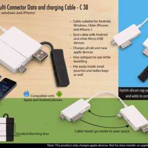 Boxed Multi connector Data and charging cable