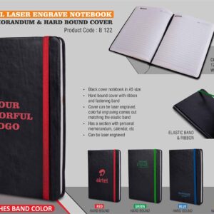 Colorful Laser engrave notebook  as Corporate Gift In Bangalore