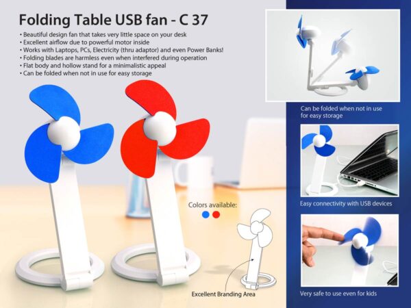 Folding Table USB fan