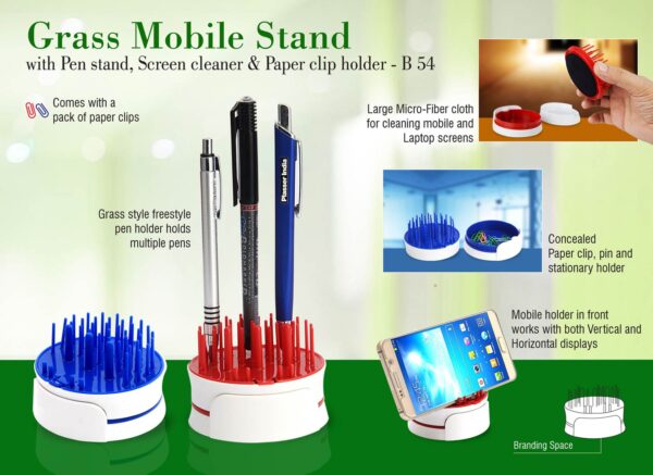 GRASS MOBILE STAND AS WELL AS PEN STAND
