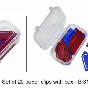 Set of 20 paper clips with box