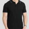 NAVY BLUE POLO WITH WHITE AND ROYAL BLUE TIPPING