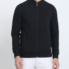 Caslay Sustainable Highneck Zipper Jacket - Black