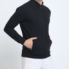 Caslay Sustainable Highneck Zipper Jacket - Black