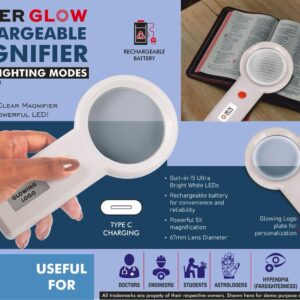 Rechargeable Magnifier For Reading
