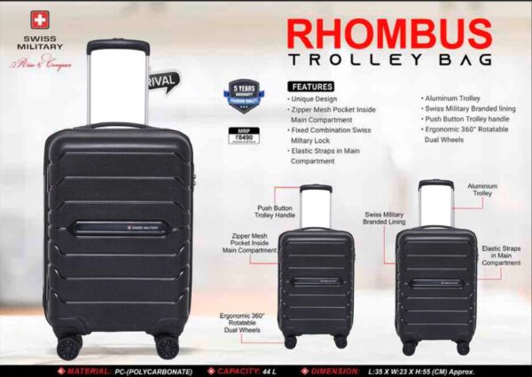 Swiss Military Trolley Bag for Corporate Gifting Bangalore