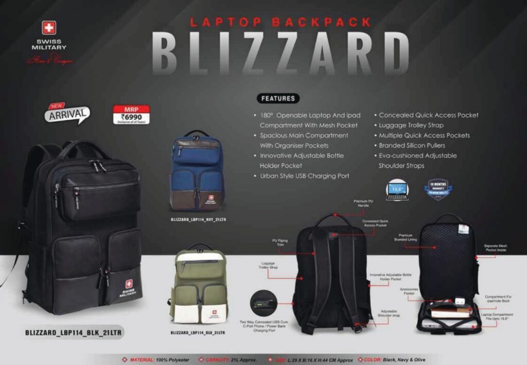 Swiss Military Laptop Backpack Wholesale Suppliers Bangalore