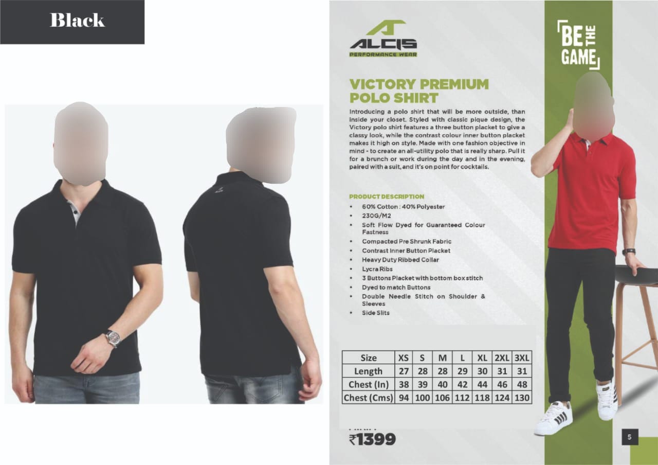Alcis Victory Premium Polo T-Shirt for Corporate gifting T-shirts in Bangalore