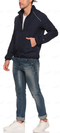 Crocodile Navy Blue Windcheater with Reflector - Image 3