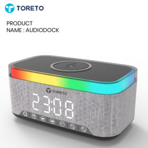 Toreto Audiodock Alarm Clock Speaker for Tech Gifts Bangalore