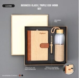 Business Class Triple Eco Wood Set – eco gift set bangalore