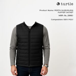 Turtle Sleeveless Puffer Jacket – corporate winter gift Bangalore