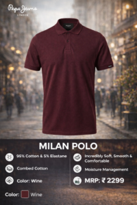 Pepe Jeans MILAN Polo – premium corporate apparel gift bangalore