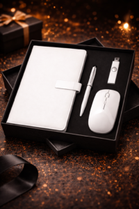 New Employee Welcome Kit Bangalore – pen mouse pendrive notebook set