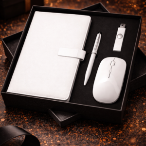 New Employee Welcome Kit Bangalore – pen mouse pendrive notebook set