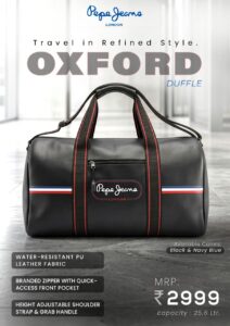 Pepe Jeans Oxford Duffle Travel Gifts for Employees Bangalore