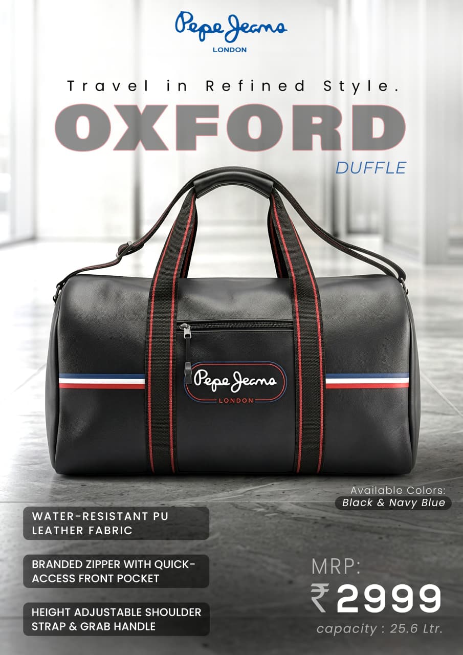 Pepe Jeans Oxford Duffle Travel Gifts for Employees Bangalore